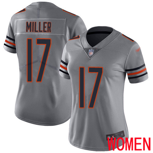 Chicago Bears Limited Silver Women Anthony Miller Jersey NFL Football #17 Inverted Legend